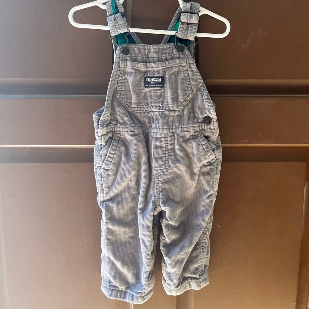 OshKosh B’gosh! Corduroy overalls! Size 6-9 mos